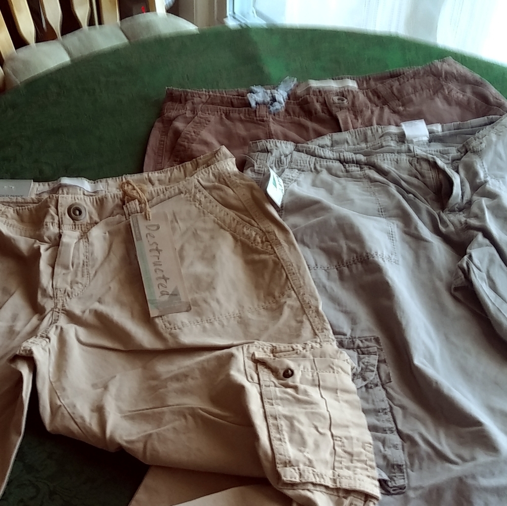 Old Navy Destructed Cargo Pants 3 for 1